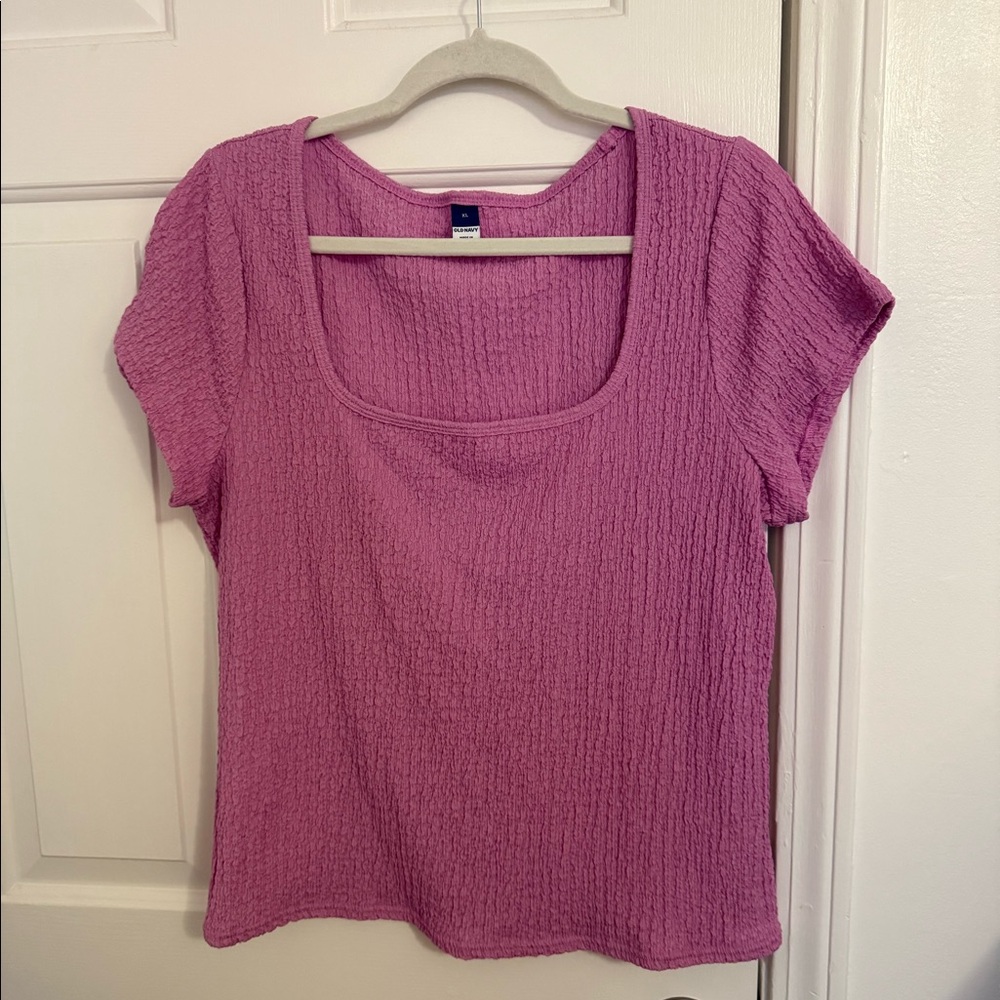Old Navy Mauve Scoop Neck Top